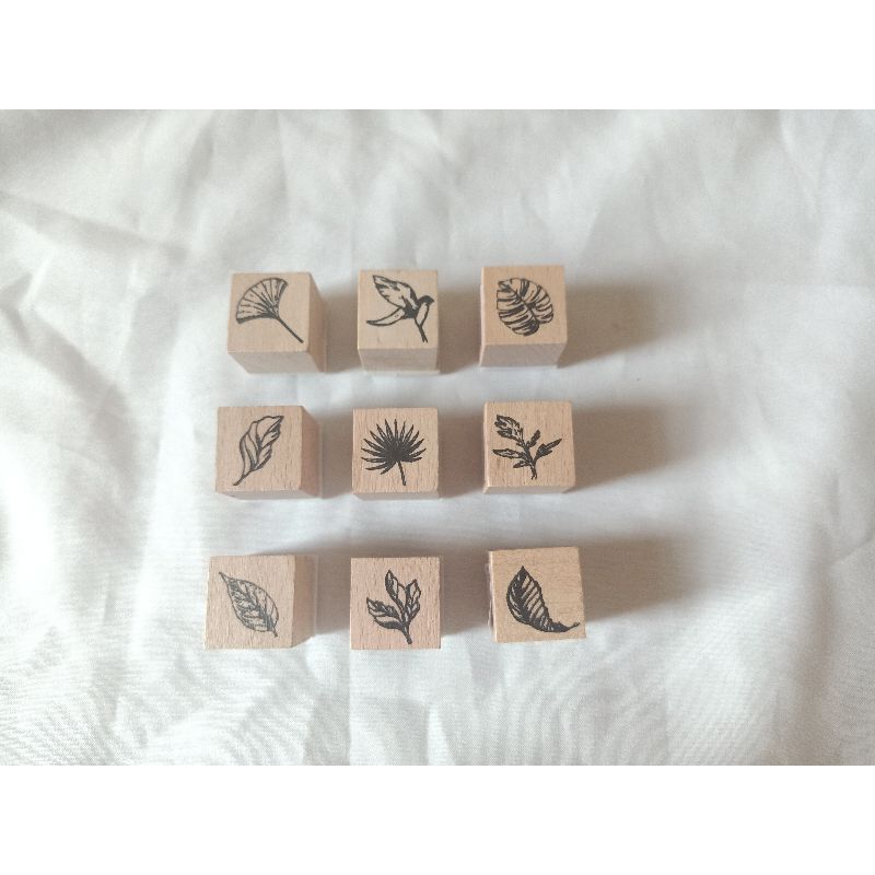

NEW Stempel stamp kayu tanaman daun