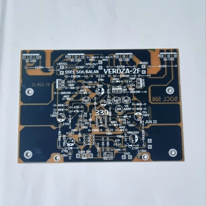 PCB SOCL 506 Plus Input Balance 2 Set Final Sanken 339