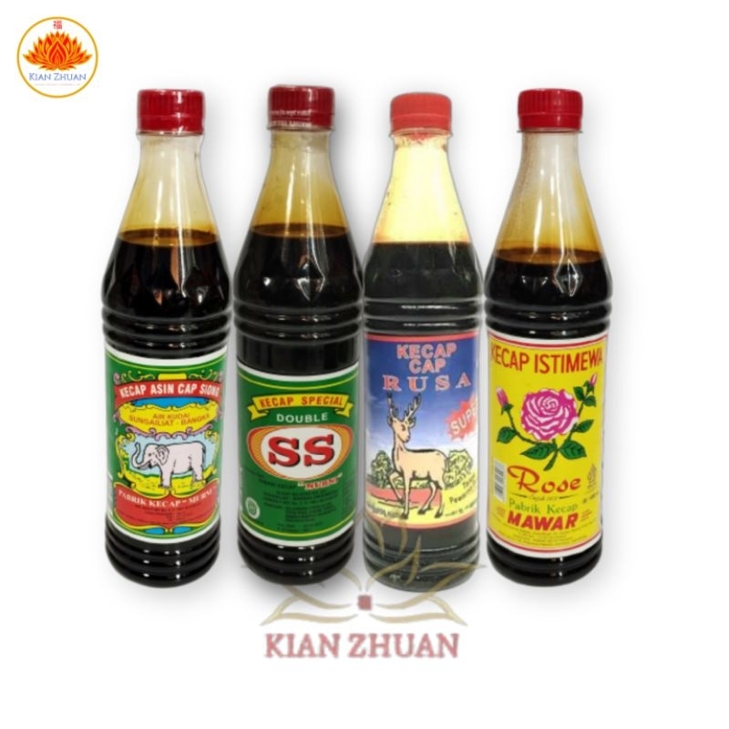 Kecap Asin Bangka 600ml / Kecap SS / Kecap Mawar / Kecap Rusa / Kecap Siong