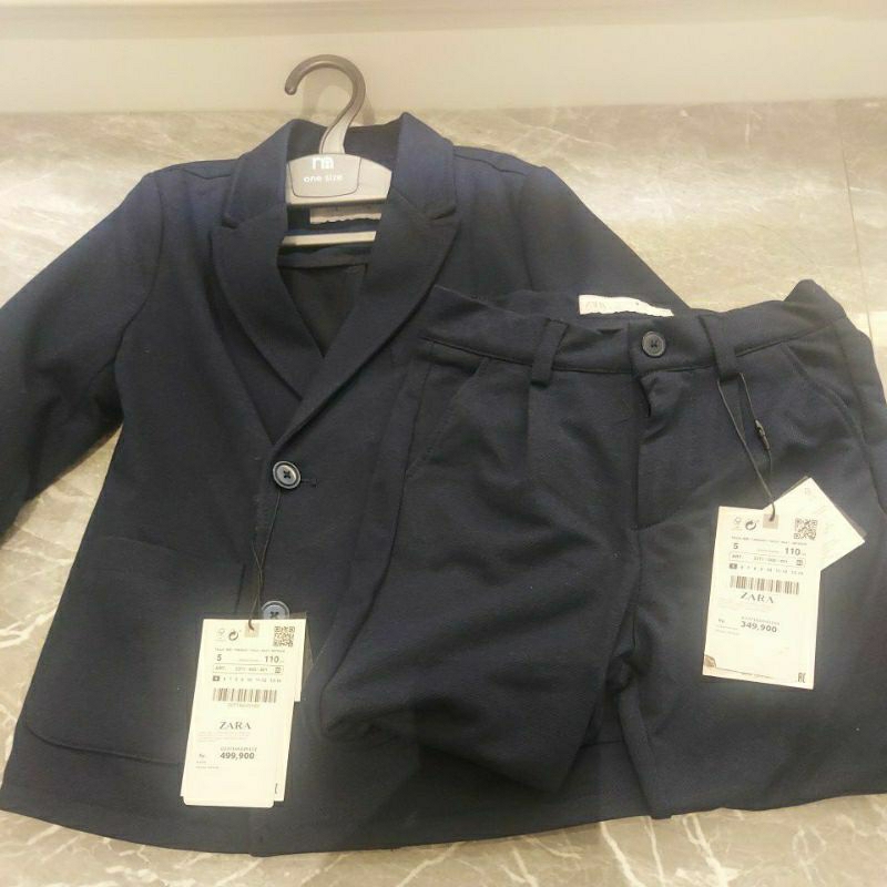 Zara Boys Suit Set Blazer Jas Celana Set Anak Laki-laki