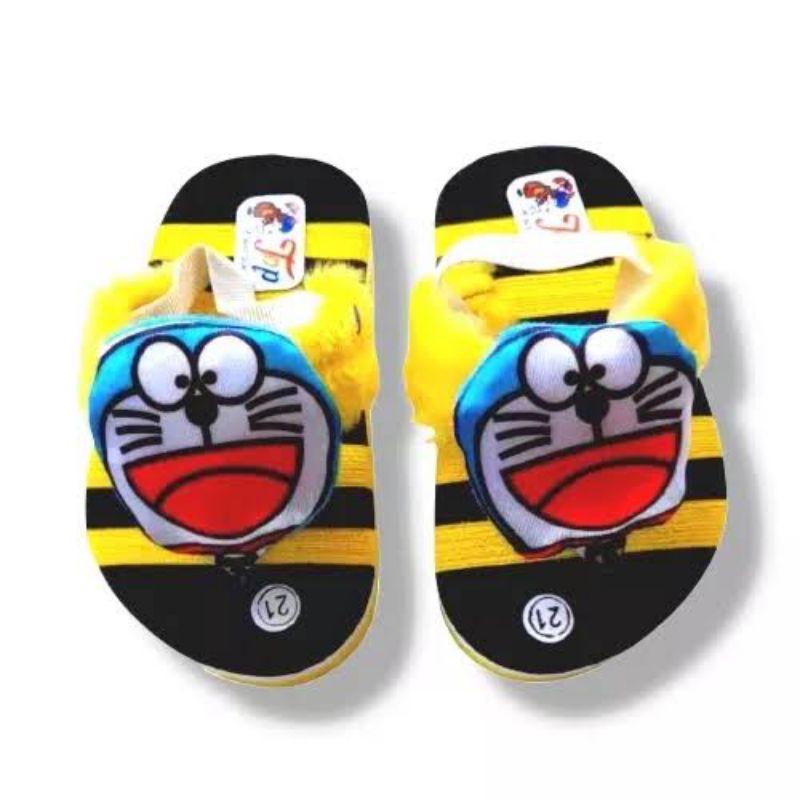 [1-3 TAHUN] Sandal Jepit Anak UNISEX LAKI Perempuan Pelangi Sendal anak cewek cowok doraemon / SANDAL BABY KIDS BONEKA / SANDAL PREWALKER BAYI BONEKA DORAEMON