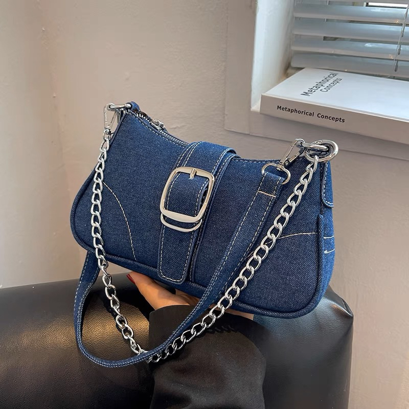 LADIESBAG - TAS JEANS SELEMPANG HANDBAG WANITA IMPORT CEWEK BAG SLINGBAG SELEMPANG SHOULDERBAG KONDANGAN LB 410