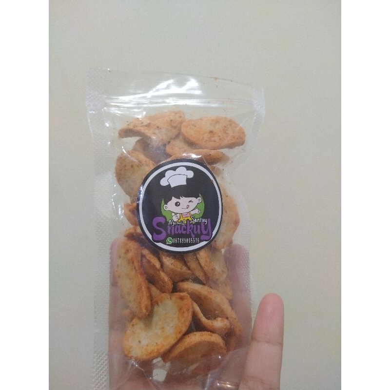 

Jajanan Viral || Cemilan Viral Snacky Otak otak Kriuk Pedes 60gram