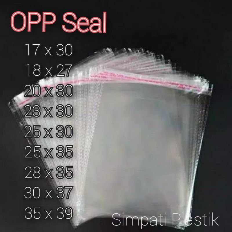 

COD Plastik OPP Seal Lem 18x27 Pembungkus Hijab Baju Garment Murah Simpati Plastik