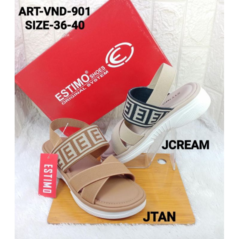 SANDAL WEDGES IMPORT WANITA ESTIMO VND-901