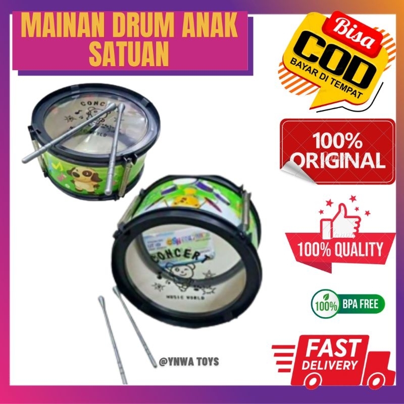 MAINAN ANAK DRUM BAND SET/MAINAN DRUMBAND ANAK SATUAN/MAINAN ANAK LAKI LAKI COWOK PEREMPUAN CEWEK UM