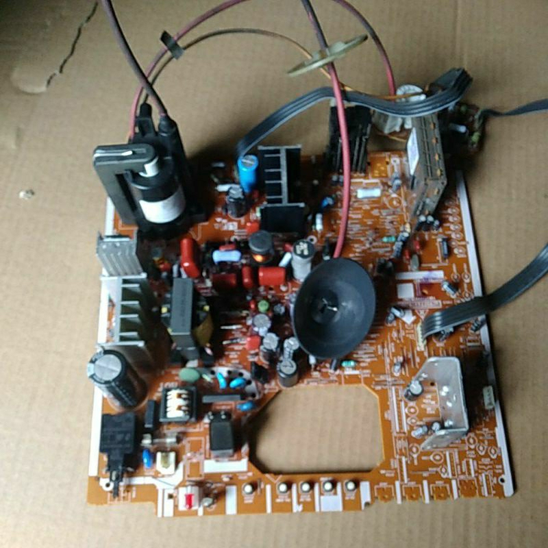 mesin tv tabung sharp 21in slim tidak memakai wide mesin