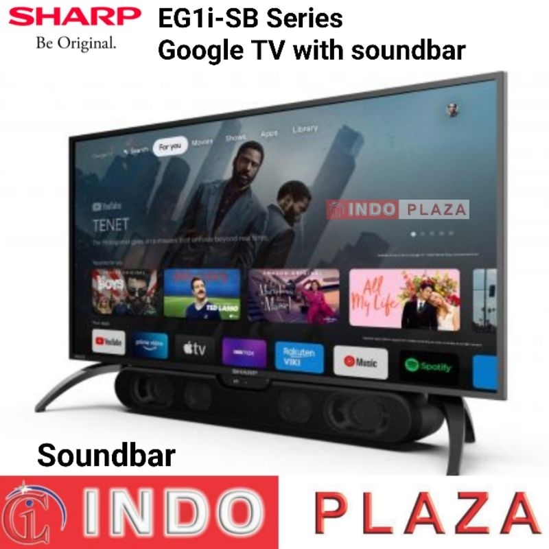 TV SHARP 42 Inch 2T-C42EG1i-SB SOUNDBAR SMART ANDROID GOOGLE TV with SOUNDBAR (KHUSUS MEDAN)