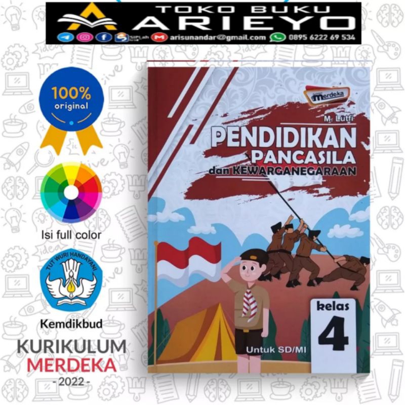 

New + Buku Siswa PPKn SD/MI Kelas 4 K-Merdeka Sekolah Penggerak - M Lutfi