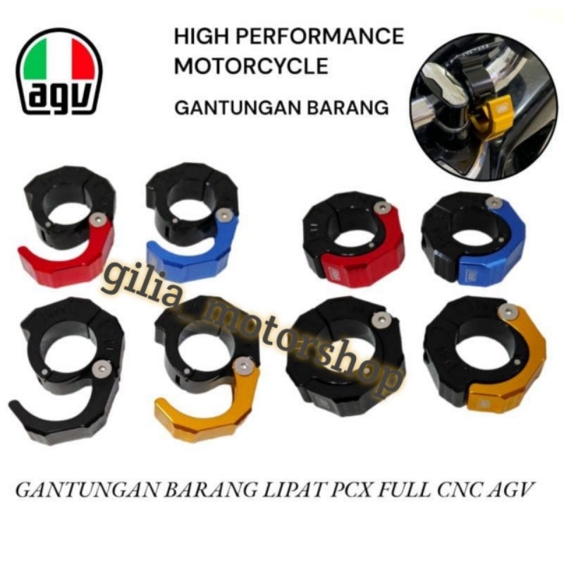 cantolan Gantungan jepit stang AGV Full CNC Universal Motor