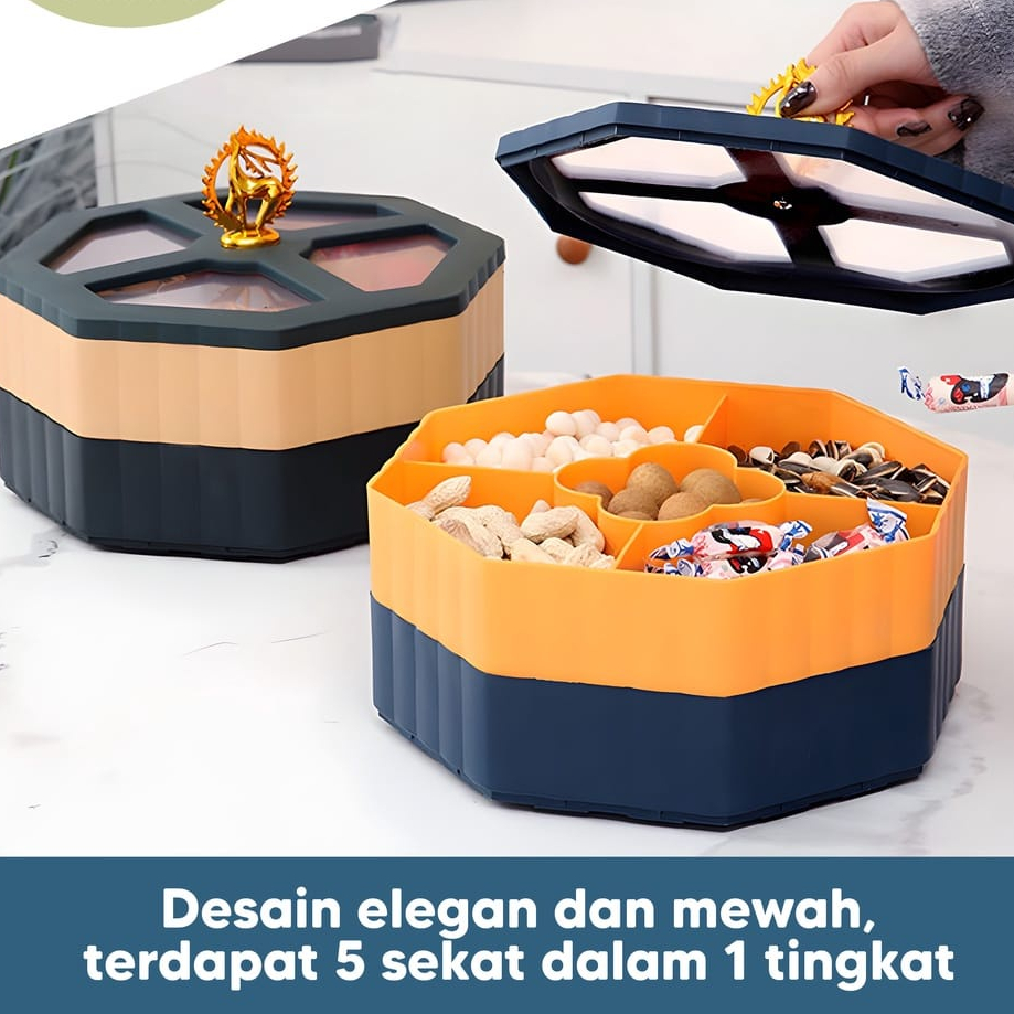 &lt;^ SJA ^&gt; Toples Kue Lebaran - Tempat Kue Makanan Ringan - Toples Makanan Snack Toples Imlek Kue Kering