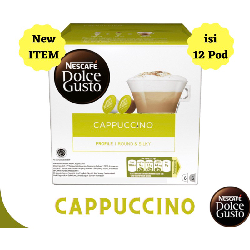 

Nescafe Dolce Gusto Cappuccino 12 Capsule Coffee Kapsul Kopi