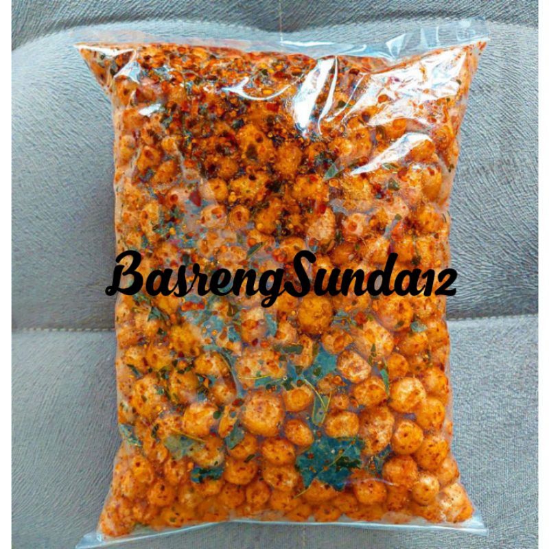 (PROMO PRODUK BARU) Cimol Kering Crispy Pedas daun jeruk Netto 1000 gram