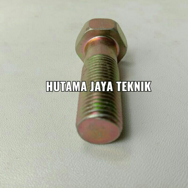 Baut Baja M 12 panjang 30 mm 3 cm erat p 1.25 alus
