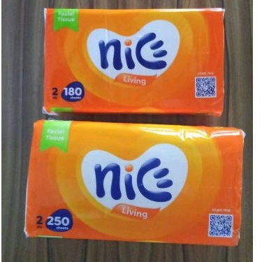 Tissue Tisu Nice 180 sheets/ 250 sheets 2 ply