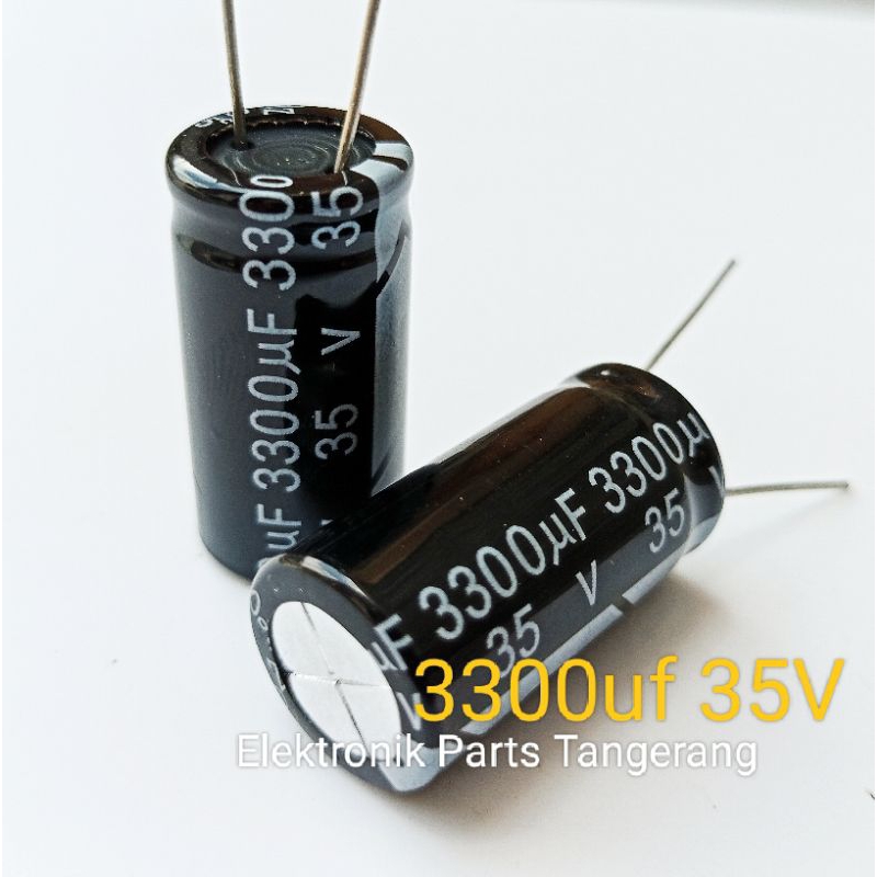 (1 Buah) KAPASITOR ELCO 3300UF 35V CAPACITOR ELCO 3300UF 35V KAPASITOR 3300UF 35V CAPACITOR 3300UF 3