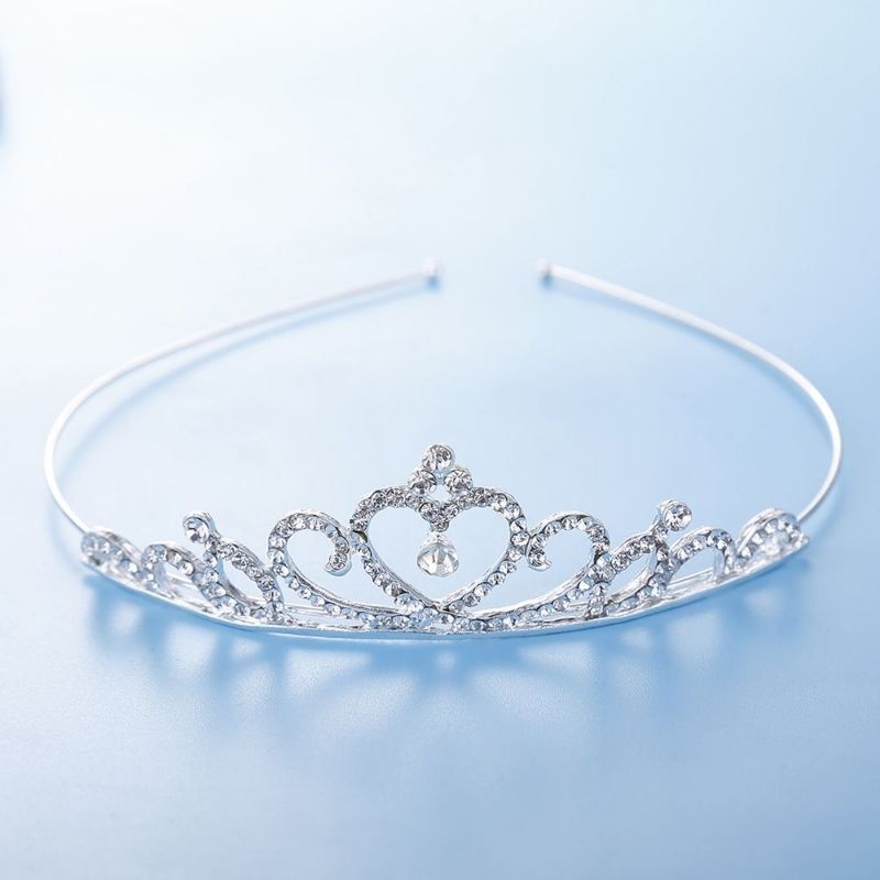 Mahkota Korea Fashion Berlian Women Jewelry Crown Tiara mini kecil mutiara hiasan kepala untuk ulang tahun wisuda princess ratu putri kerajaan birthday crown party photo shoot birthday pesta bando elegan