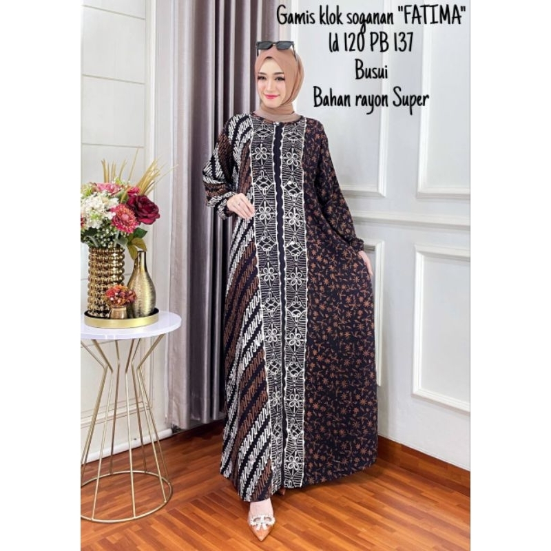 Gamis Rayon Premium Sogan Jumbo Kekinian Busui Resleting Depan Baju Wanita Muslim Terbaru