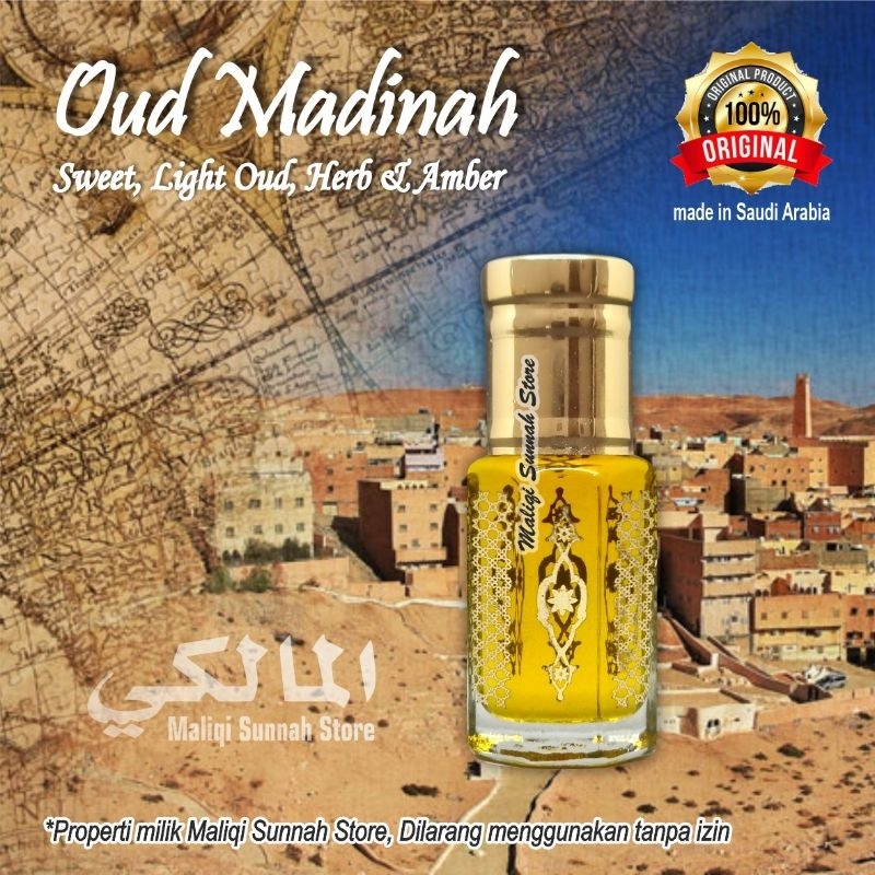 Parfum Arab Oud Madinah 6ml Original Saudi