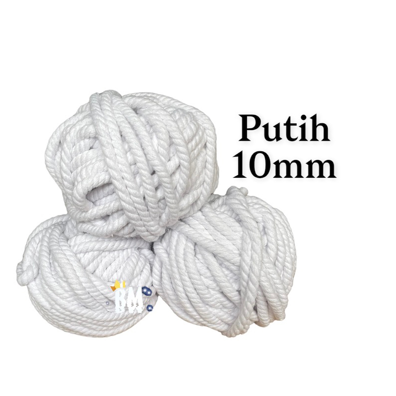 Tali katun PUTIH 8mm-10mm 1kg