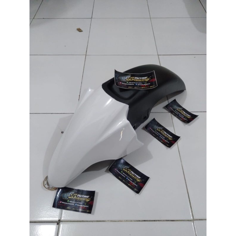 Spakbor Depan CS1 Slebor Depan Cs1 Merk ABS Bahan Teball Warna Putih