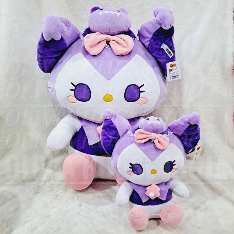 Boneka Kuromi Kostum Kelelawar Boneka Kuromi Ungu  Boneka Kuromi Chubby