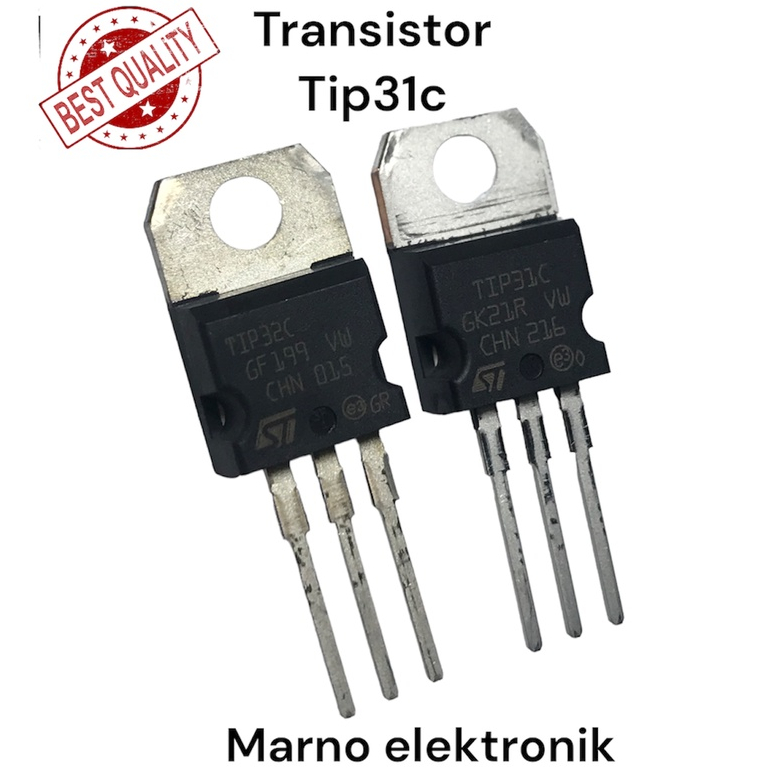 TRANSISTOR TIP31C TIP32C TIP 31C 32C PER SET TR ORIGINAL ASLI
