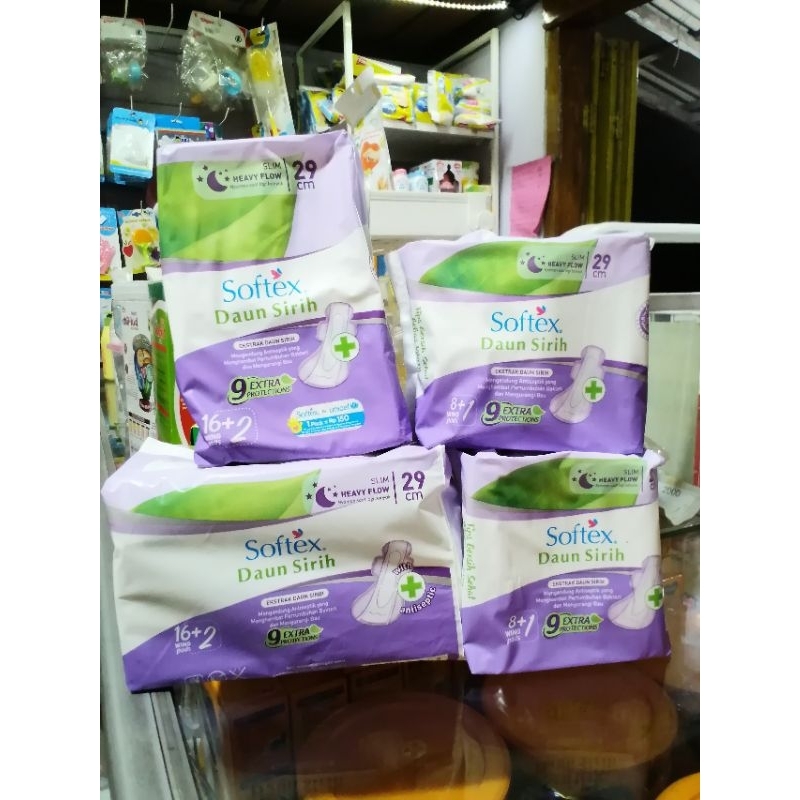 Softex Daun Sirih Pembalut Wing 16 + 2 / 8 + 1 murah