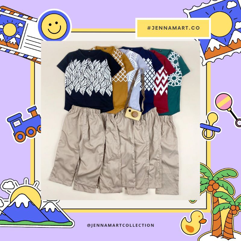 KURTA SABLON ANAK PREMIUM SIZE 2-14/ kurta set anak/set kurta pineapple/koko anak