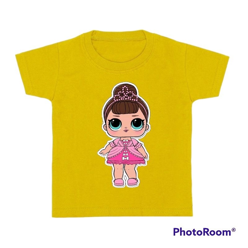 Baju kaos anak cewek 1-12tahun katun premium