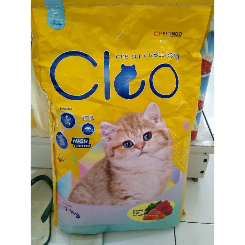 (Grab) Makanan kucing Cleo kitten 7kg / dryfood