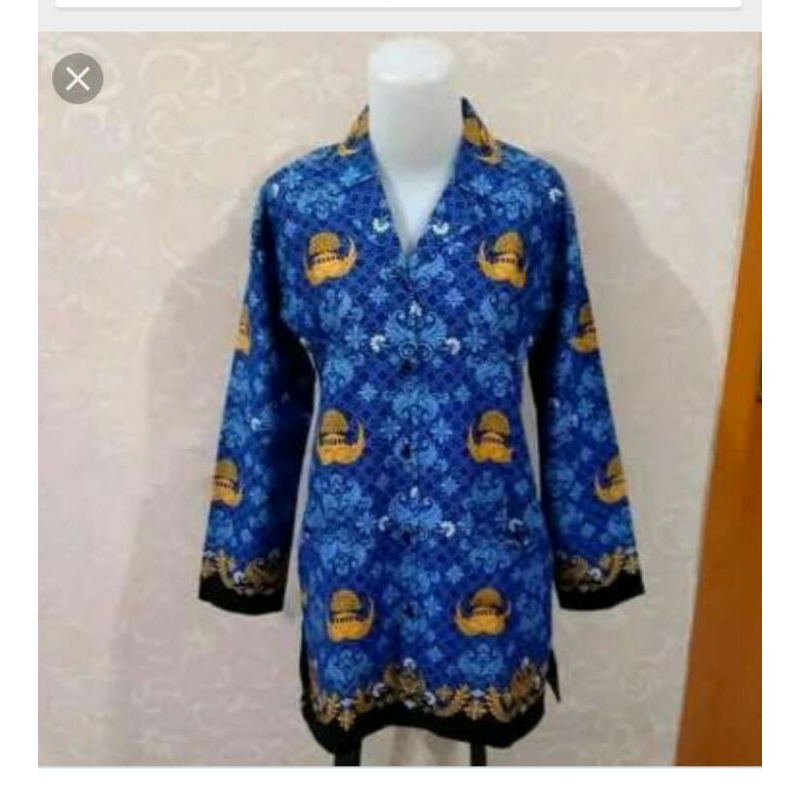 seragam batik korpri wanita tanpa puring