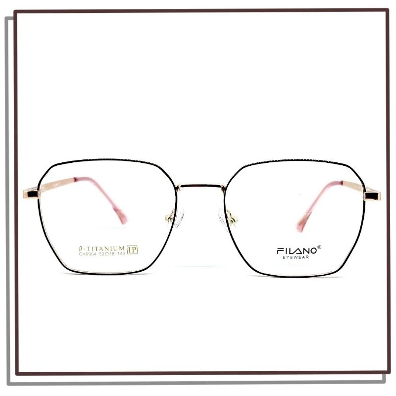 FRAME KACAMATA TITANIUM FILANO 9904 Model Korea Keren Kualitas Bagus Kuat Ringan Harga MURAH