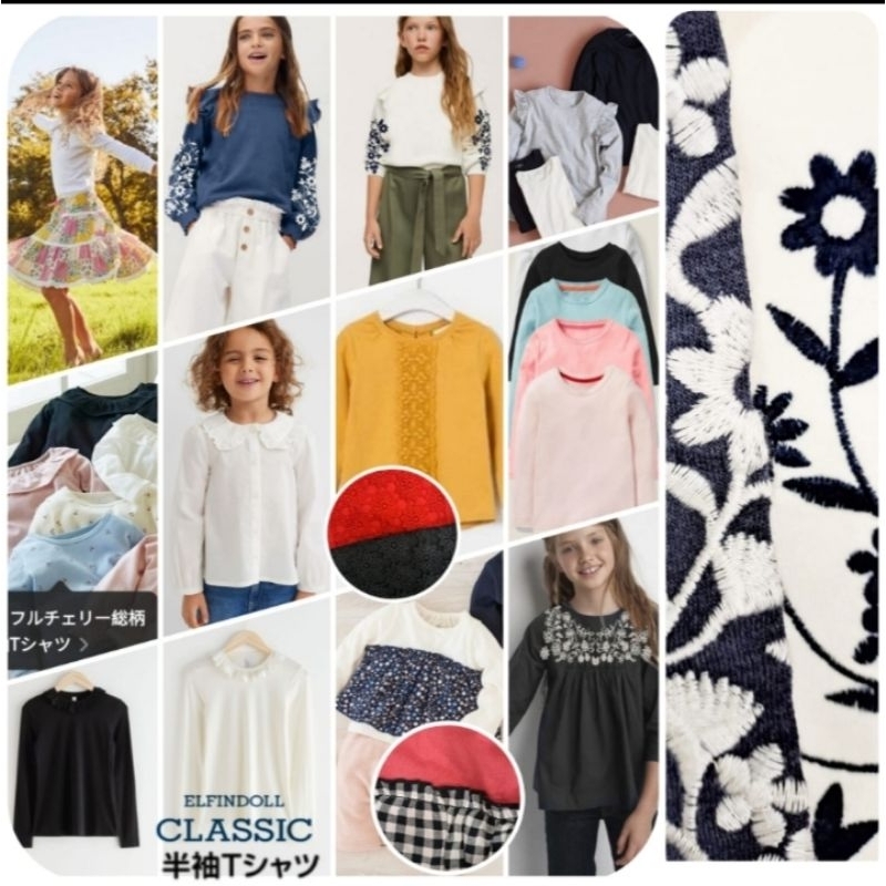 Elfindoll Classic Sweatshirt Girl Long Sleeve