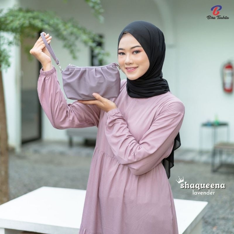 BIRU TSABITA/SHAQUEENA BAG/TAS SLEMPANG DOMPET/SLING BAG/TAS DOMPET KULIT SINTETIS