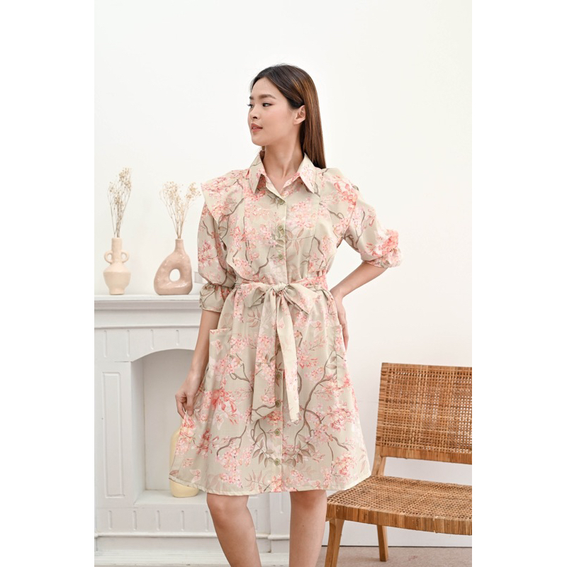 wisteria dress in sage