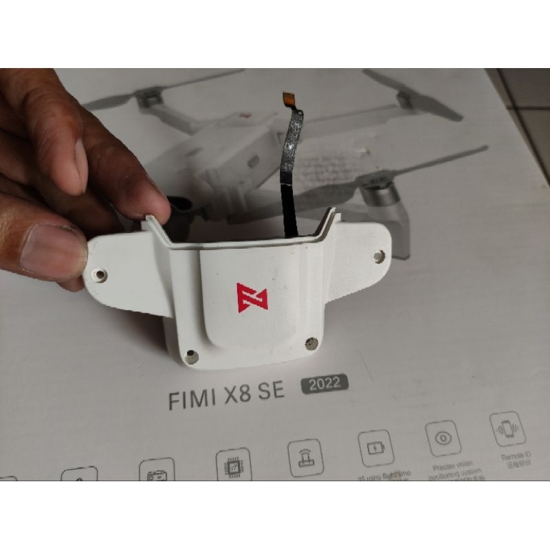 Rear Cover Fimi X8 Se 2022 V2, Cover Module GPS, Cover Belakang Fimi X8se 2022 V2