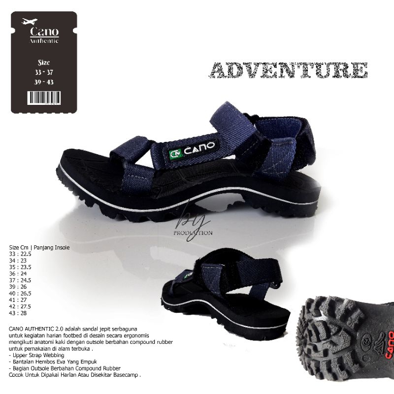 ( BELI 1 GRATIS 1 ) Sandal Gunung Cano AUTHENTIC New