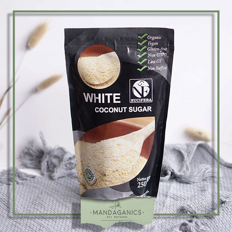 

NUCIFERA ORGANIC WHITE COCONUT SUGAR | GULA KELAPA PUTIH ORGANIK SEHAT 250G