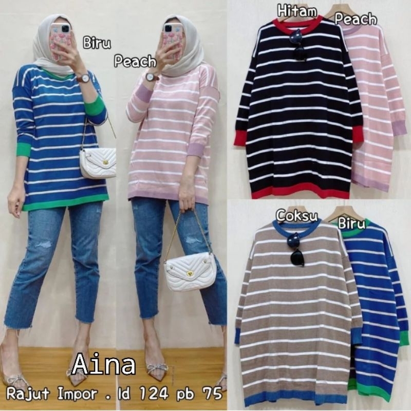 rajut import oversize/blouse rajut import jumbo