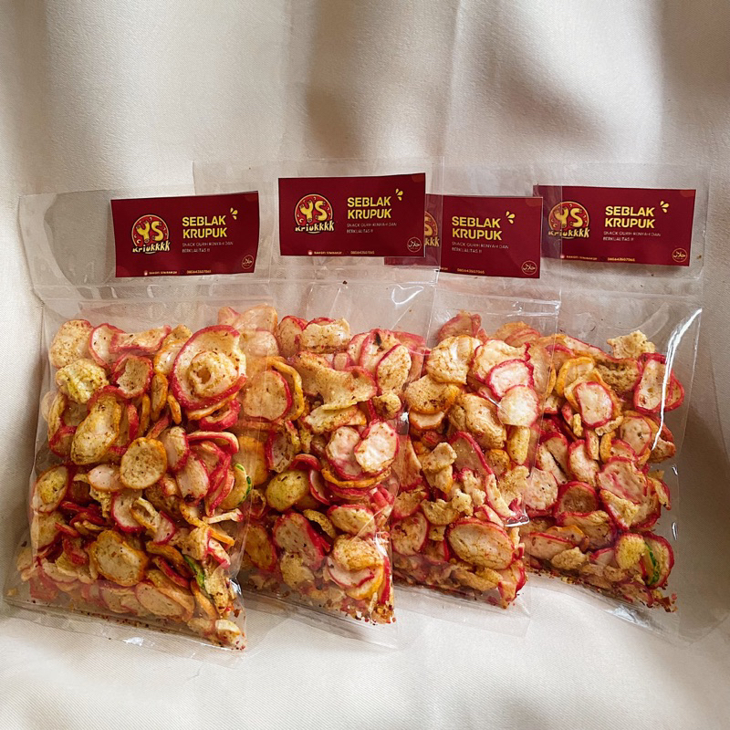 

CEMILAN KRIPIK KRUPUK SEBLAK PEDAS GURIH RENYAH TERJANGKAU BY YS KRIUKKKK