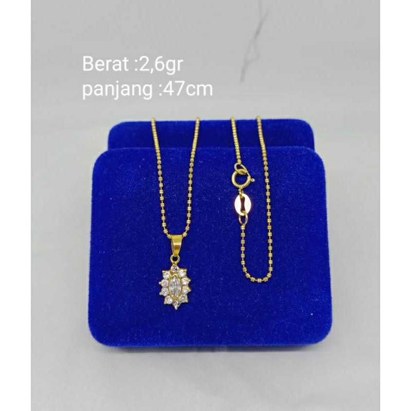 kalung+liontin variasi model kalung &amp; liontin mp/perak asli silver 925 lapis emas/perhiasan fashion wanita terbaru