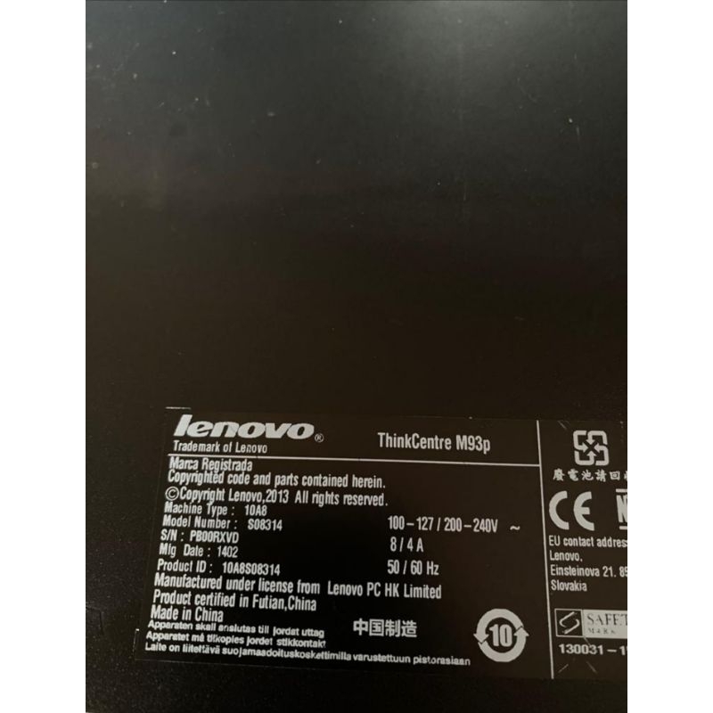 pc lenovo destop m93p core 5 4570 ram 8 gb ssd 240 gb