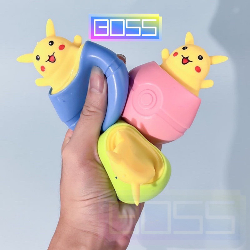 BOSS-Mainan Squishy Silicon POP IT Pikachu Viral