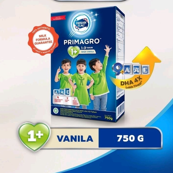 Frisian Flag Primagro 1+ / 3+ Madu / VANILA / COKELAT 750gram