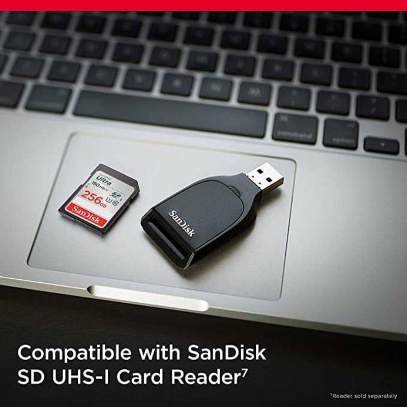 SanDisk Ultra SDXC Card UHS-I Class 10 U1 150MB/s - SDSDUNC-256G-GN6IN 256GB