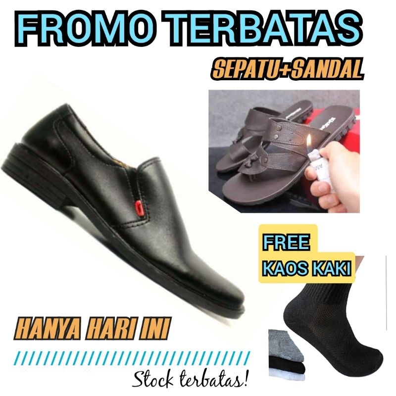 hanya hari ini promo terbatas sepatu+sandal FREE KAOS KAKI stok terbatas