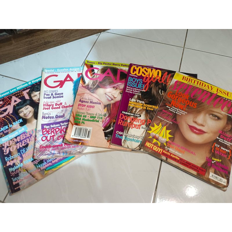 Majalah bekas kawanku gadis cosmo