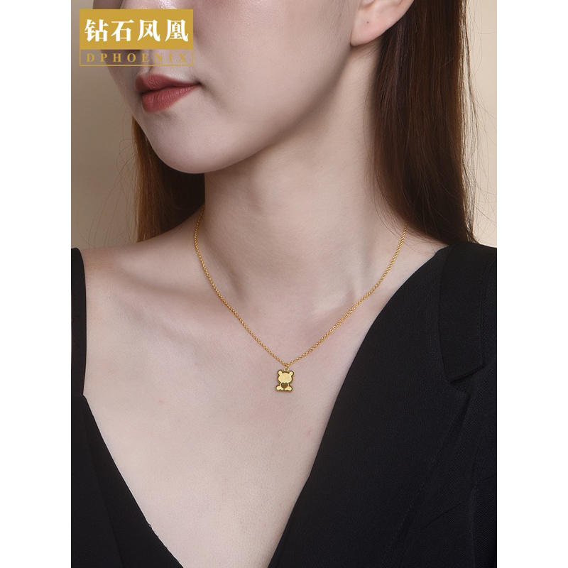 E1 kalung clover kecil titanium cantik grosir ctm