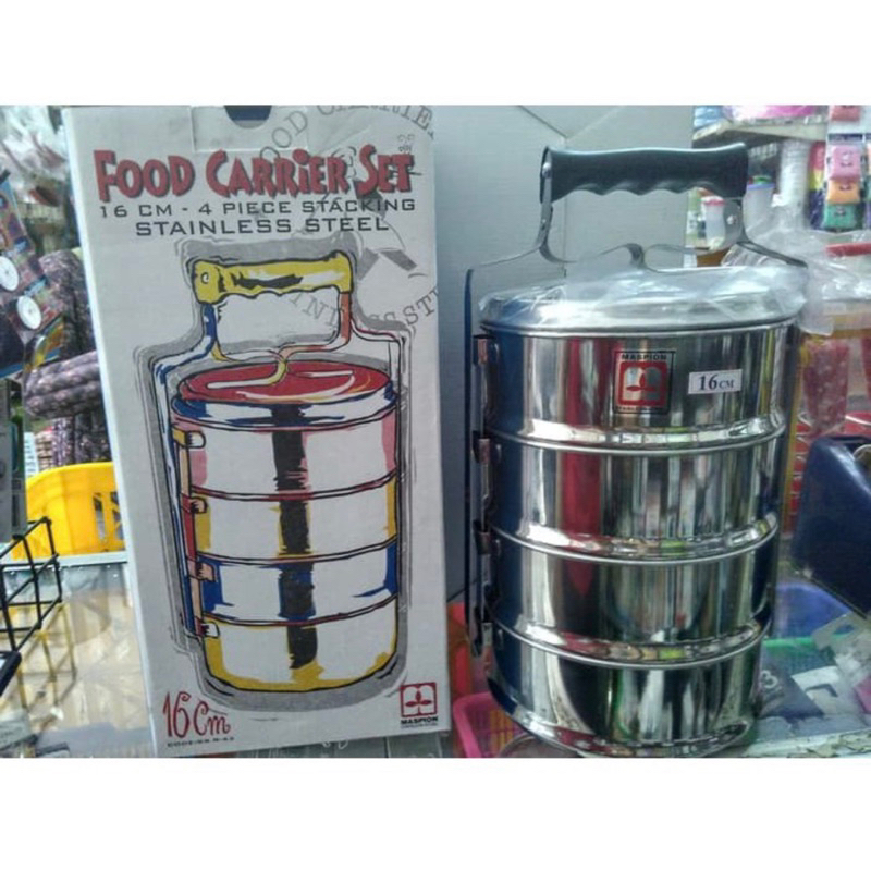 maspion rantang stainless steel susun 4 / rantang 16cm susun 4